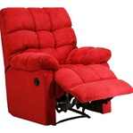 Crimson Plush Microfiber recliner